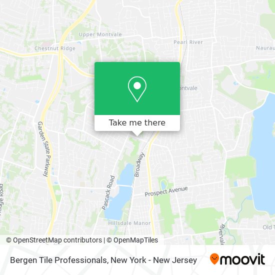 Bergen Tile Professionals map