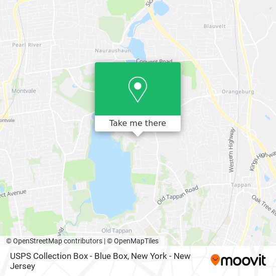 USPS Collection Box - Blue Box map