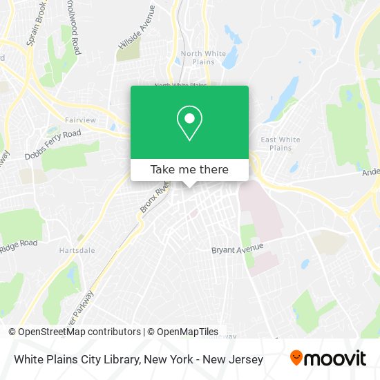 White Plains City Library map