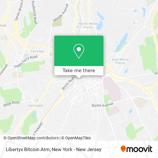 Mapa de Libertyx Bitcoin Atm