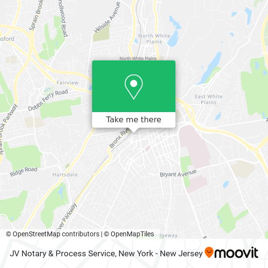 JV Notary & Process Service map