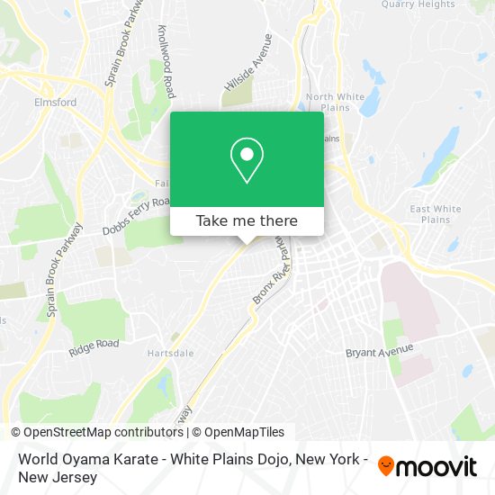 World Oyama Karate - White Plains Dojo map