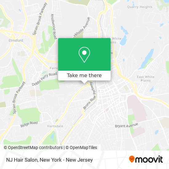 NJ Hair Salon map