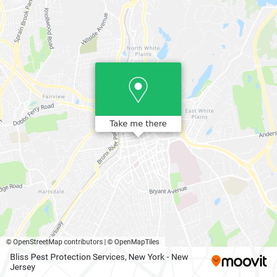 Bliss Pest Protection Services map