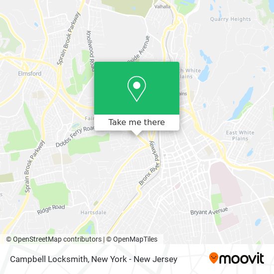 Campbell Locksmith map