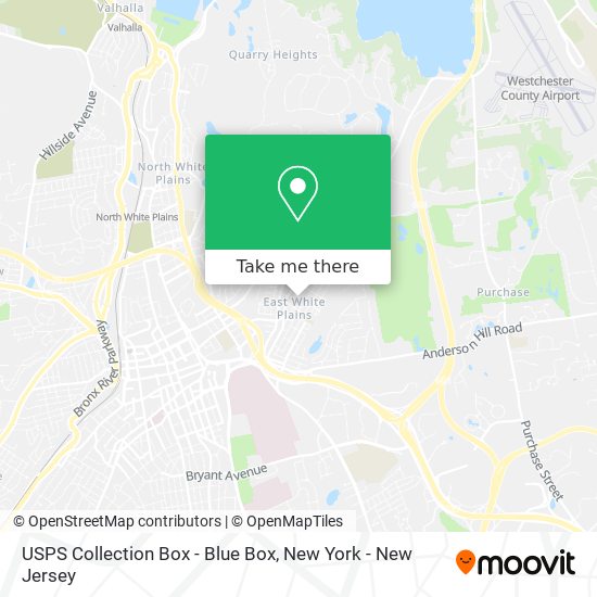 USPS Collection Box - Blue Box map