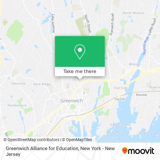 Mapa de Greenwich Alliance for Education