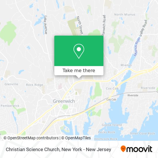 Christian Science Church map