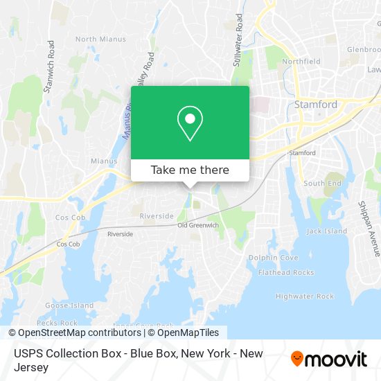 USPS Collection Box - Blue Box map