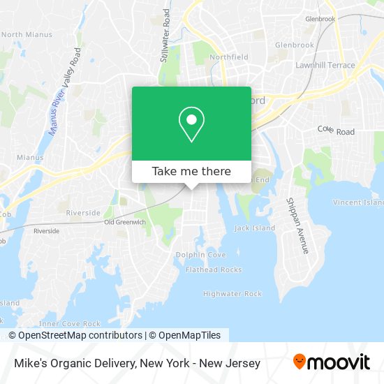 Mike's Organic Delivery map