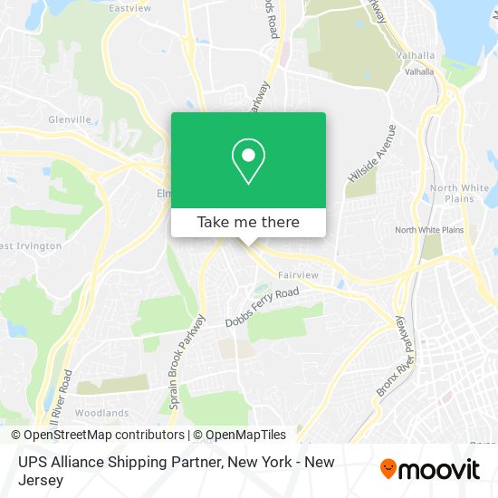 Mapa de UPS Alliance Shipping Partner