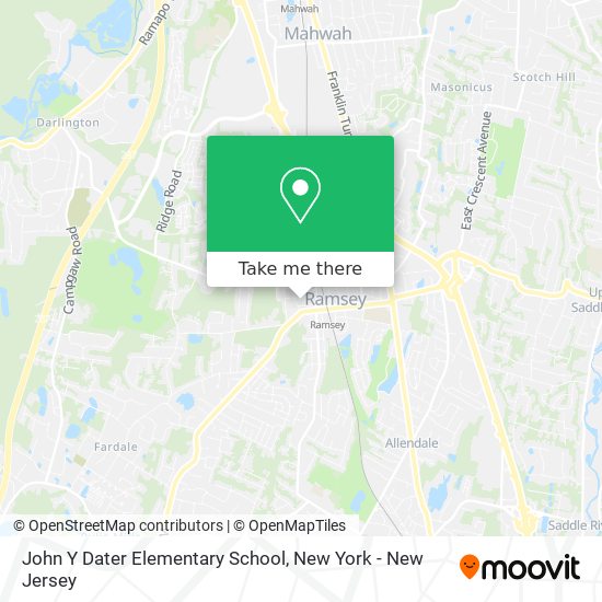 John Y Dater Elementary School map