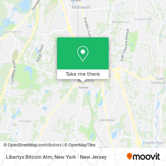 Mapa de Libertyx Bitcoin Atm