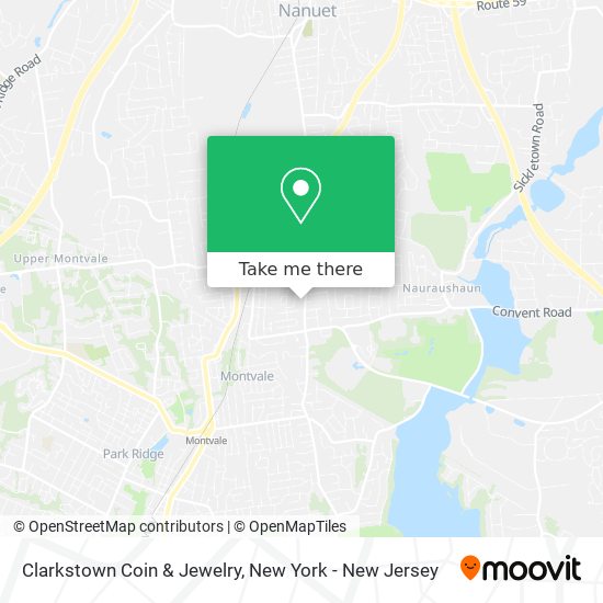 Clarkstown Coin & Jewelry map