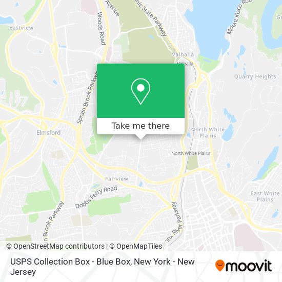 USPS Collection Box - Blue Box map