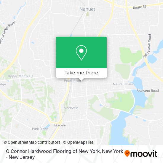 O Connor Hardwood Flooring of New York map