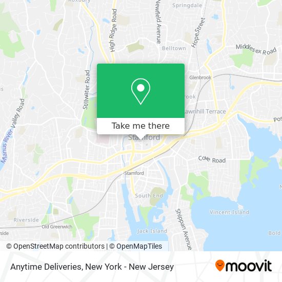 Anytime Deliveries map