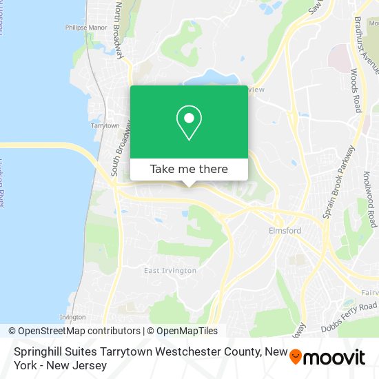 Springhill Suites Tarrytown Westchester County map