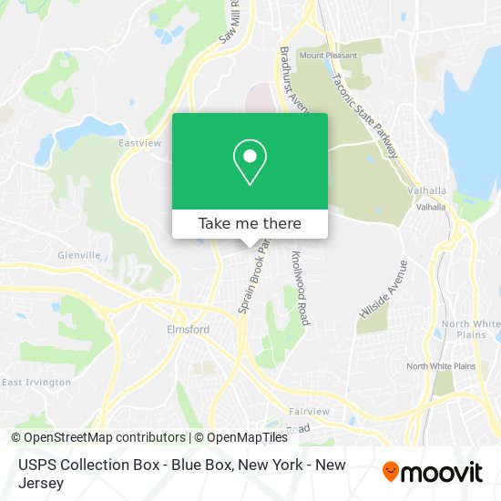 USPS Collection Box - Blue Box map