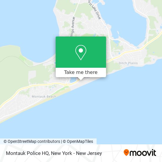 Montauk Police HQ map