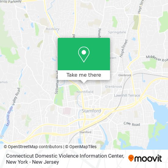 Connecticut Domestic Violence Information Center map