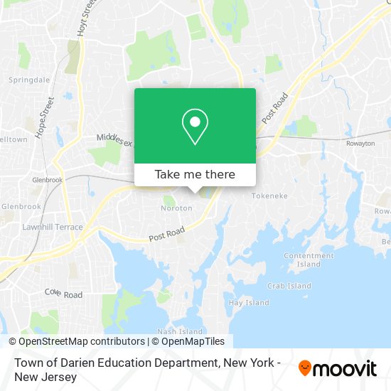 Town of Darien Education Department map