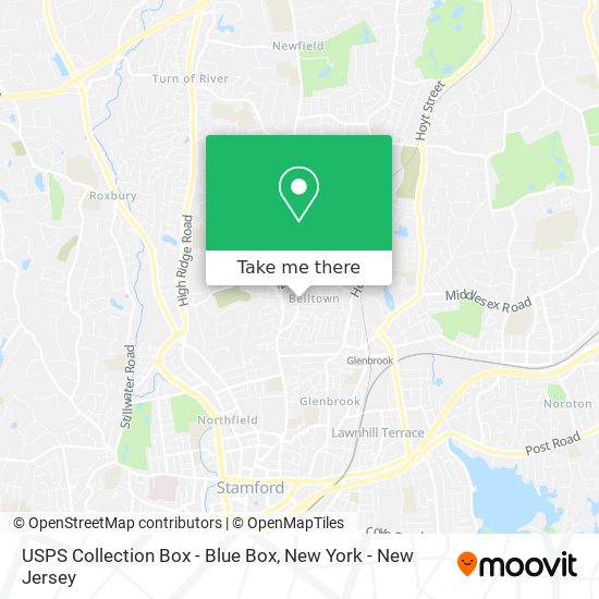 USPS Collection Box - Blue Box map