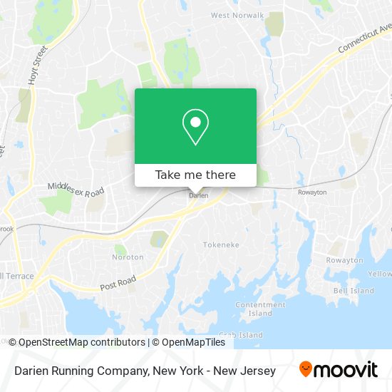 Darien Running Company map