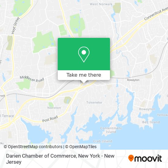 Darien Chamber of Commerce map