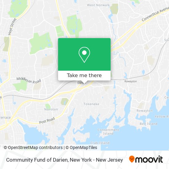 Community Fund of Darien map