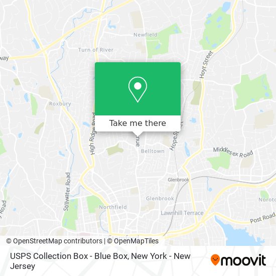 USPS Collection Box - Blue Box map