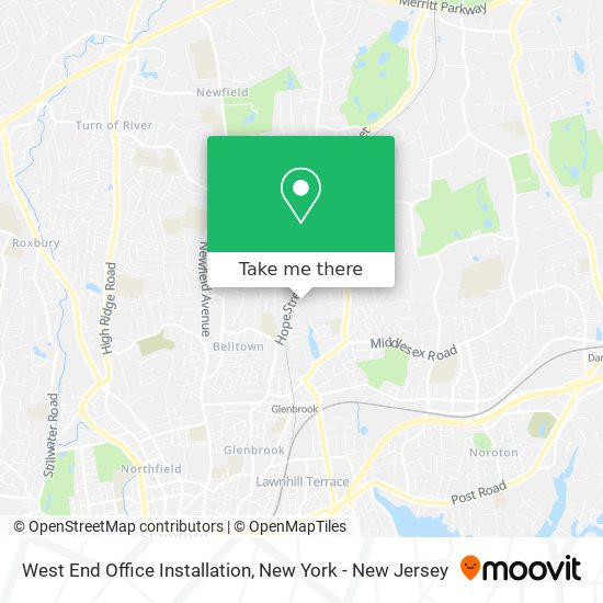 West End Office Installation map