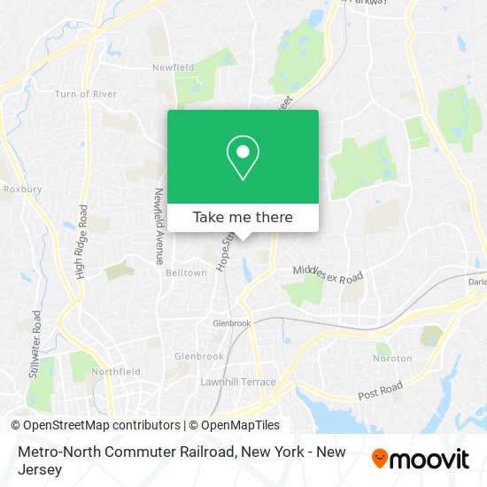 Metro-North Commuter Railroad map