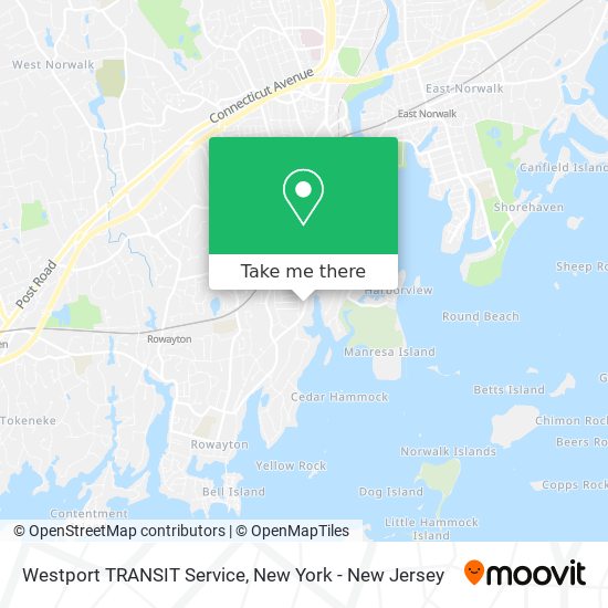 Mapa de Westport TRANSIT Service
