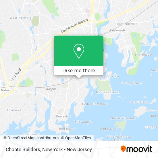 Choate Builders map