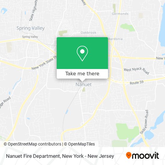 Mapa de Nanuet Fire Department