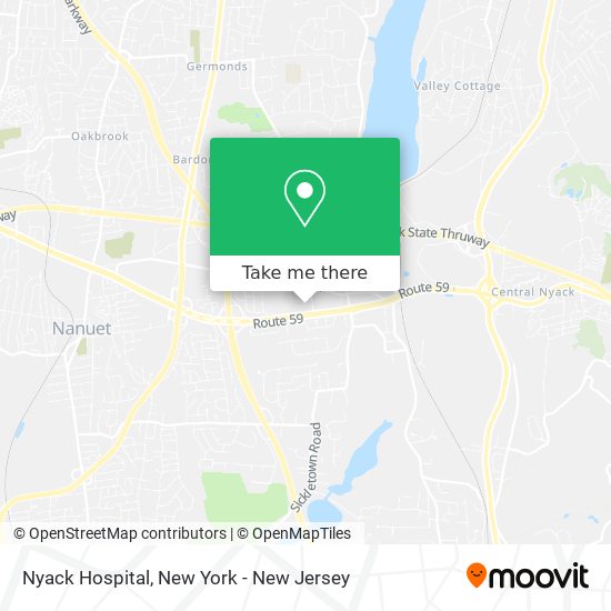 Nyack Hospital map