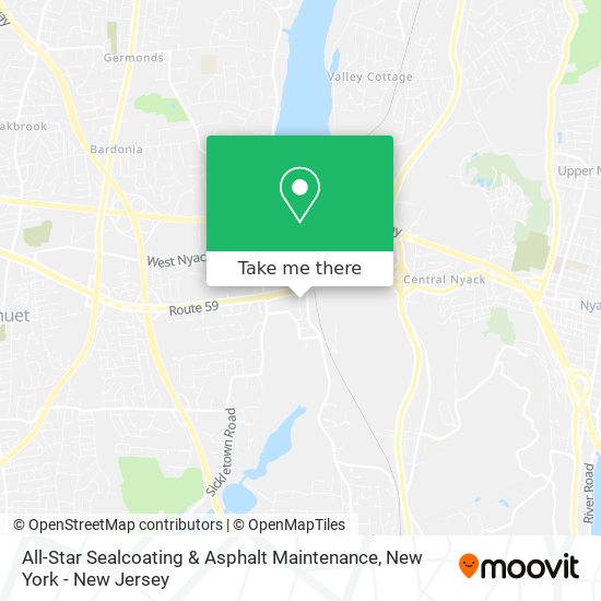 All-Star Sealcoating & Asphalt Maintenance map