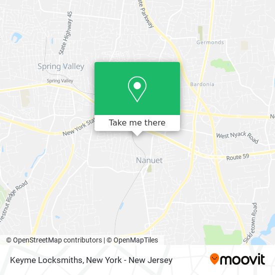 Keyme Locksmiths map