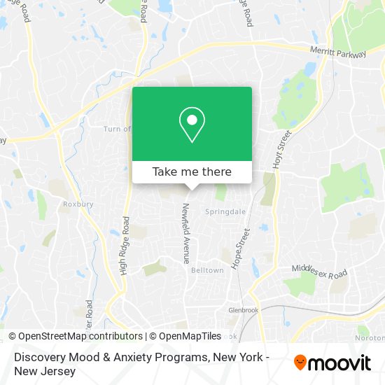 Discovery Mood & Anxiety Programs map
