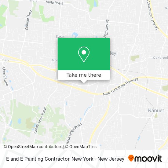 E and E Painting Contractor map