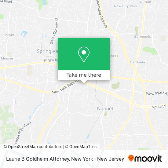 Mapa de Laurie B Goldheim Attorney