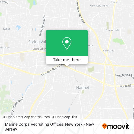 Mapa de Marine Corps Recruiting Offices