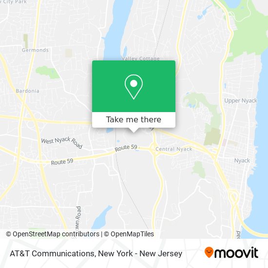 AT&T Communications map