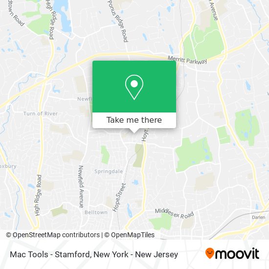 Mapa de Mac Tools - Stamford