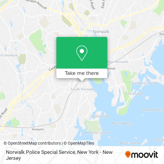 Norwalk Police Special Service map