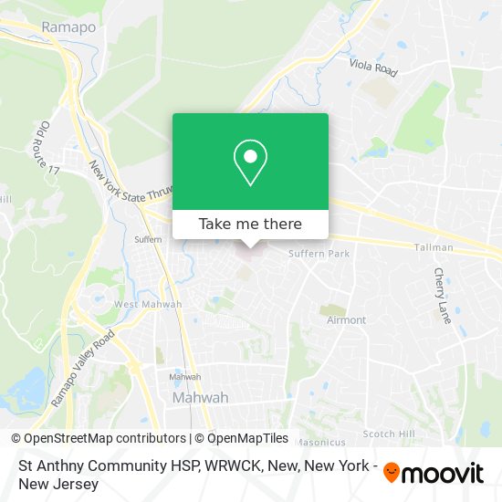 St Anthny Community HSP, WRWCK, New map