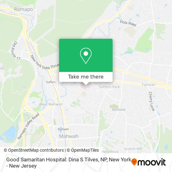 Good Samaritan Hospital: Dina S Tilves, NP map