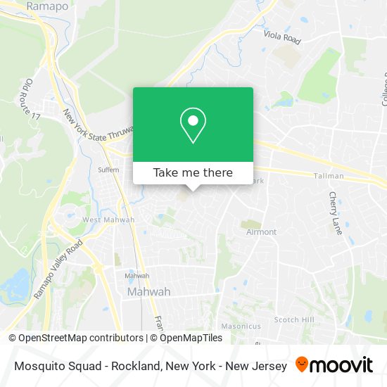 Mosquito Squad - Rockland map