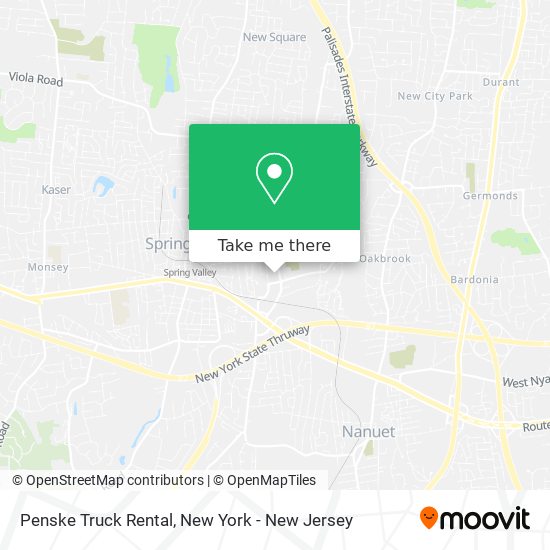 Mapa de Penske Truck Rental